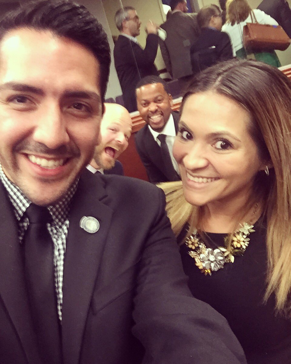 NelsonAraujoNV's tweet photo. This selfie seems very appropriate after #ThirdHouse. #PlatonicLifePartners

cc: @NVFutureDems 

bcc: #nvleg https://t.co/syq4hevRAK