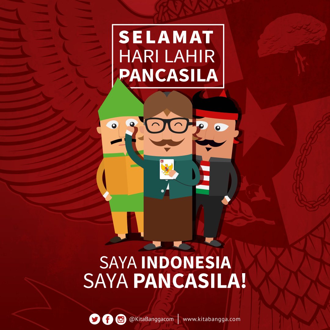 MYLKsteak's tweet photo. Selamat hari lahir Pancasila https://t.co/gOB7d7zUXC