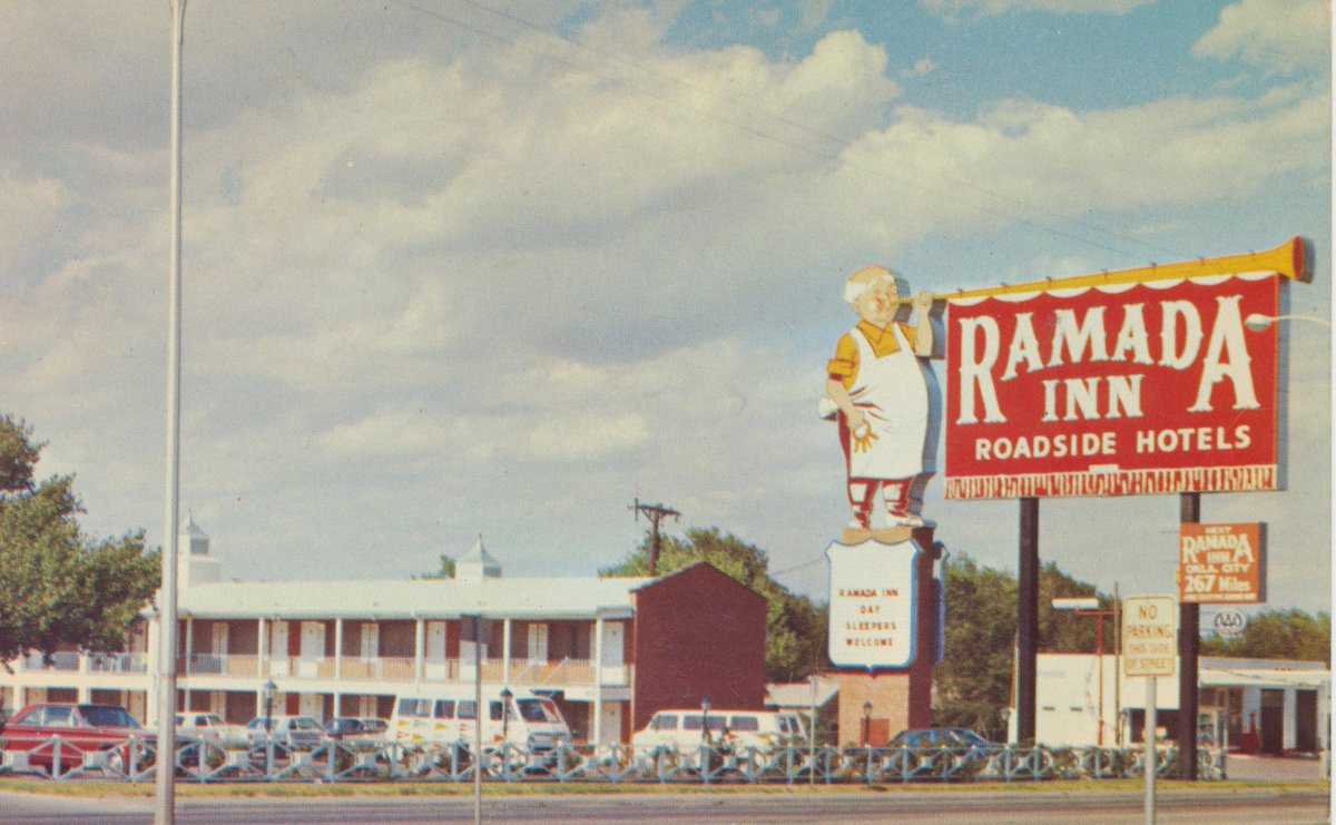 An example of the early Ramada Inn sign. From Amarillo, Texas