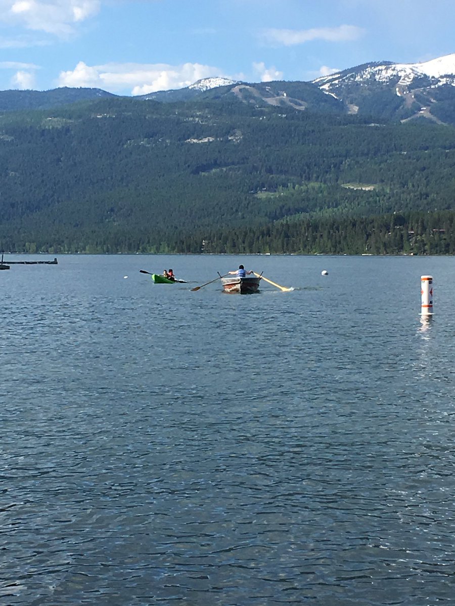 WhitefishLake's tweet photo. Children playing on the surface this time of year - Brings me lots of joy! https://t.co/w9D8p1BUBm