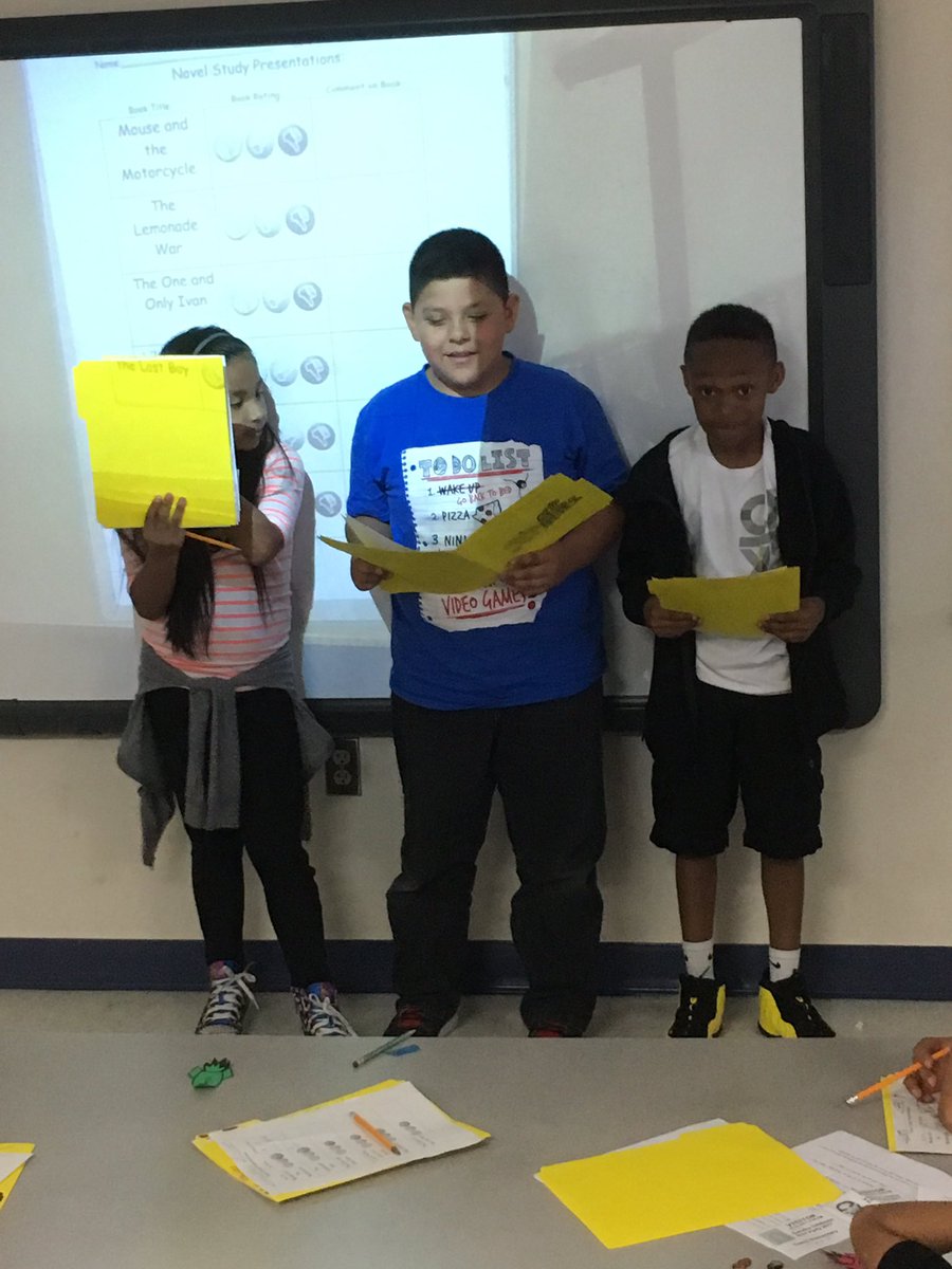 AngelWiersema's tweet photo. Novel study presentations went great! #toschpride #3rdchat https://t.co/InELwNdhqG
