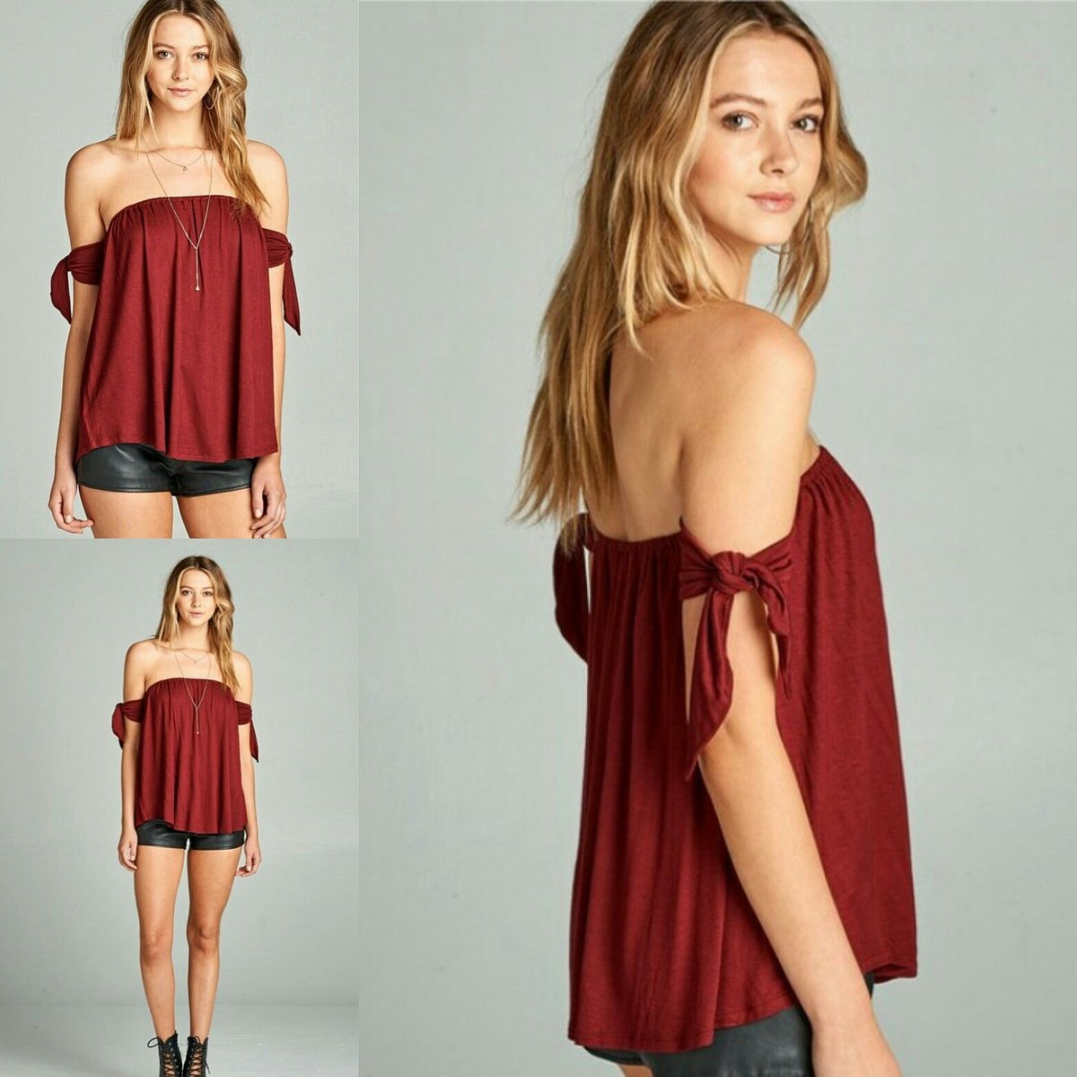 BrnzeBombshell's tweet photo. #Offtheshoulder tie top, just in time for the perfect outfit for #RiverFest #riverfestoutfit  #summerfashion #summer #summeroutfit https://t.co/s7S7Ui5flQ