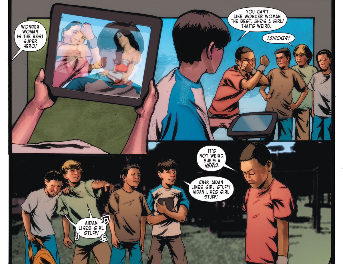 wondermann5's tweet image. For all of the little boys who wanted to follow Diana 
#WonderWoman