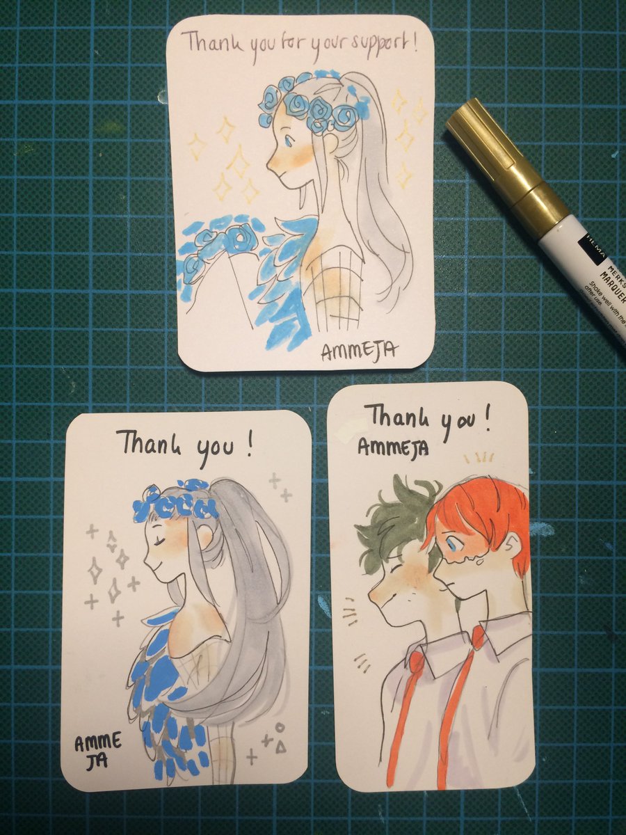 all I've had time to draw lately are more tiny cards!! 