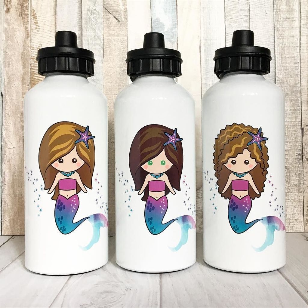 juniper_wylde's tweet photo. What a sweet trio of personalized mermaid water bottles! Design one for your little girl! You choose the hairstyle… https://t.co/If06rbjV7R https://t.co/TI2aptZIMw