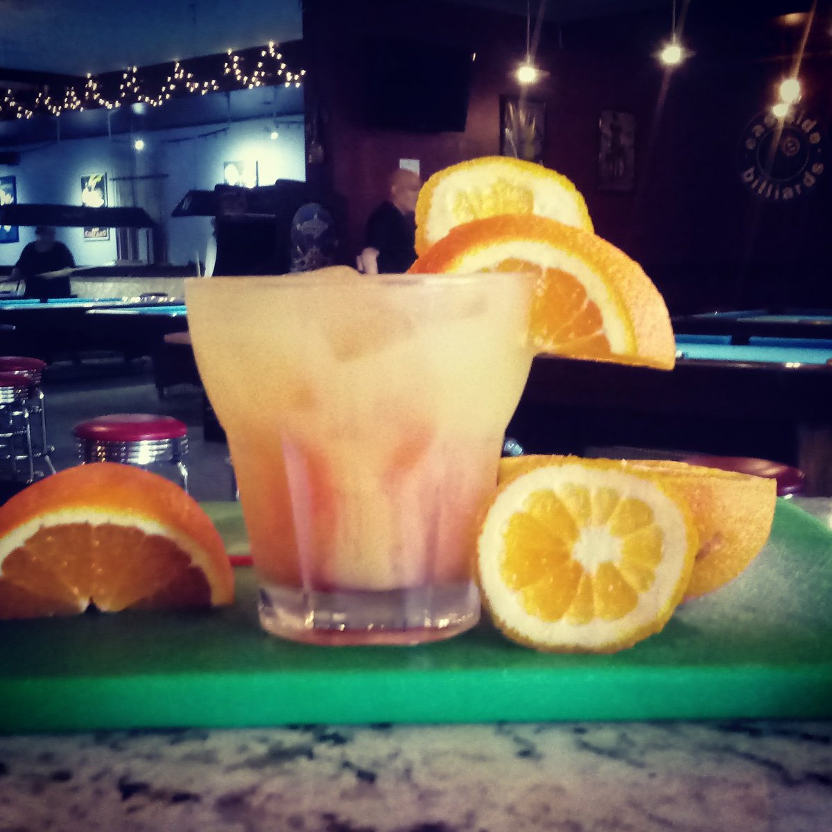 ESBilliards's tweet photo. #Covfefe  is now a Drink. $6 all night. It's Orange but not Deadly!!  #Nycdrinks https://t.co/1NAeqHOPfD
