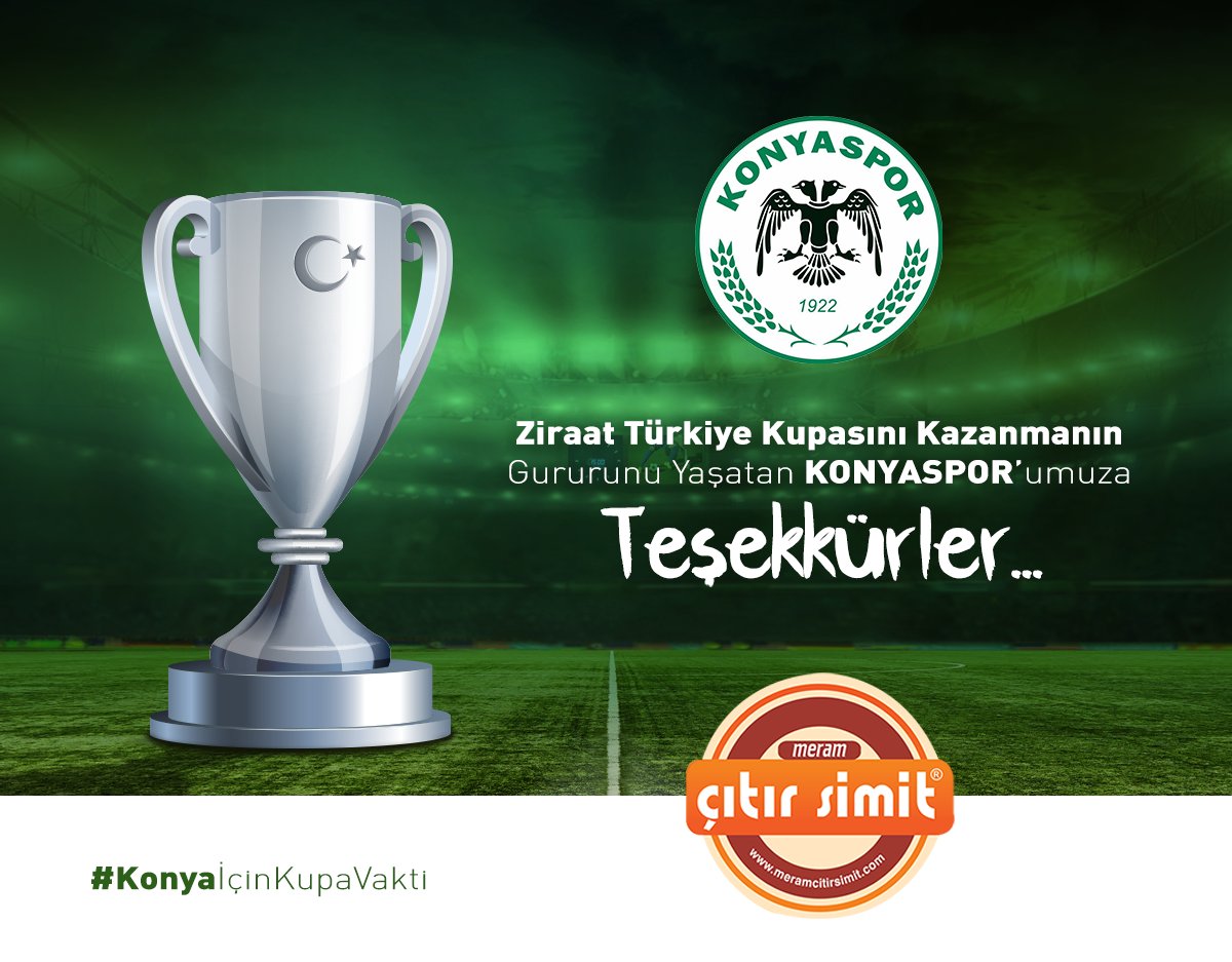 #Ziraat #Türkiye #Kupasını Kazanmanın Gururunu Yaşatan #KONYASPOR'umuza Teşekkürler... #konyaicinkupavakti #AtikerKonyaspor
