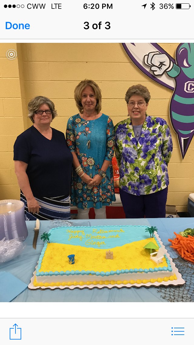 CMS_Hornets's tweet photo. Congratulations to Mrs. Shores, Mrs. Hudson, and Dr. Lacks on your upcoming retirement! We appreciate your service to our students. https://t.co/X4E3hajDyu