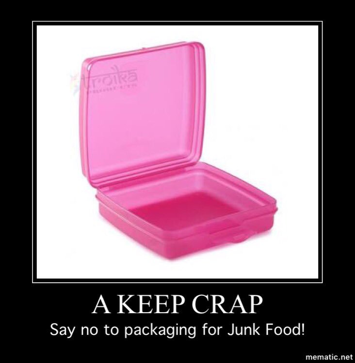 PaulKooperman's tweet image. It's a keep crap, so you can say no to packaging for junk food!