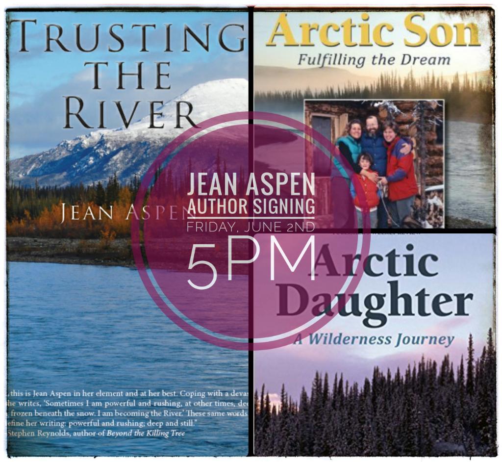 We are very excited to welcome Alaskan author Jean Aspen to our store for a book signing this Fri 6/2 @ 5pm! #alaskanauthor #authorsigning