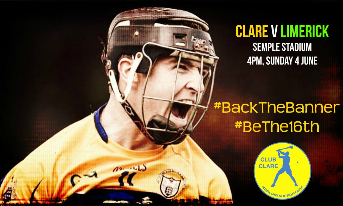 ClubClareHS's tweet photo. #2DaysToGo
#BackTheBanner
#BeThe16th
#ClubClare https://t.co/UlMKzQG8CY