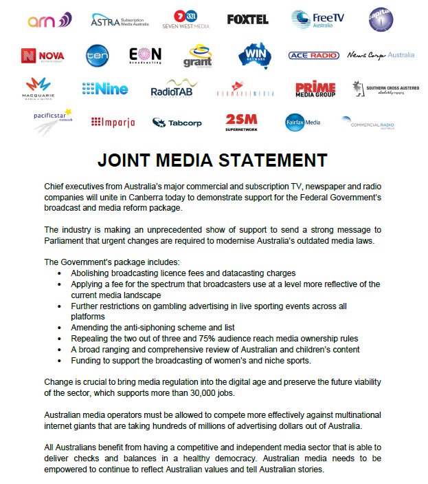 saveourvoices's tweet photo. Change is crucial to bring media regulation into the digital age &amp; preserve the future viability of the sector. #supportausmedia #auspol https://t.co/UrH4Pz2uiy