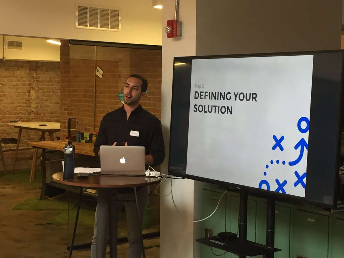 Our co-founder Paul presenting at the Raleigh Dropsource Meetup tonight at <a href="/nestraleigh/">Nest Raleigh</a> #KillerAppMeetup