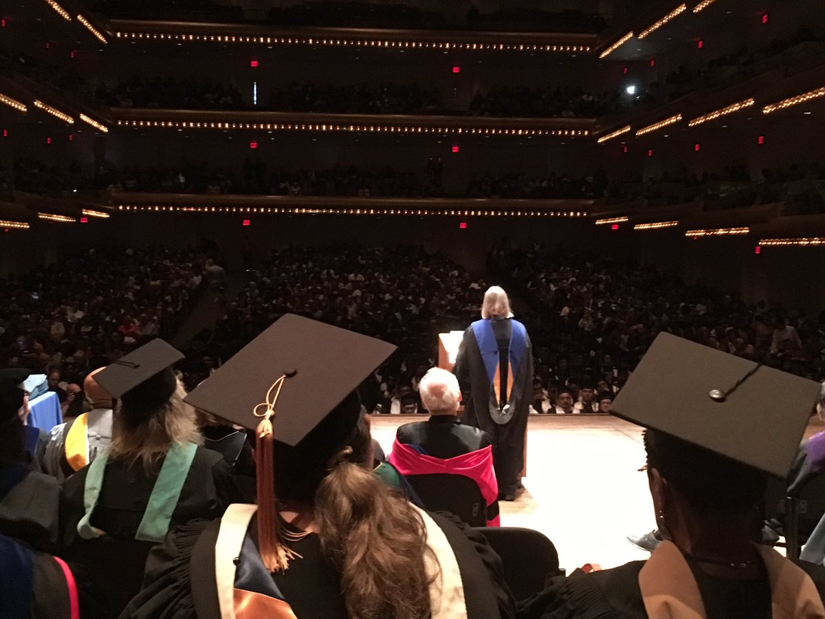 Faculty speaker Dr. Marietta Bates urges graduates to consider social action during the next phase of their lives. #SPSGrads