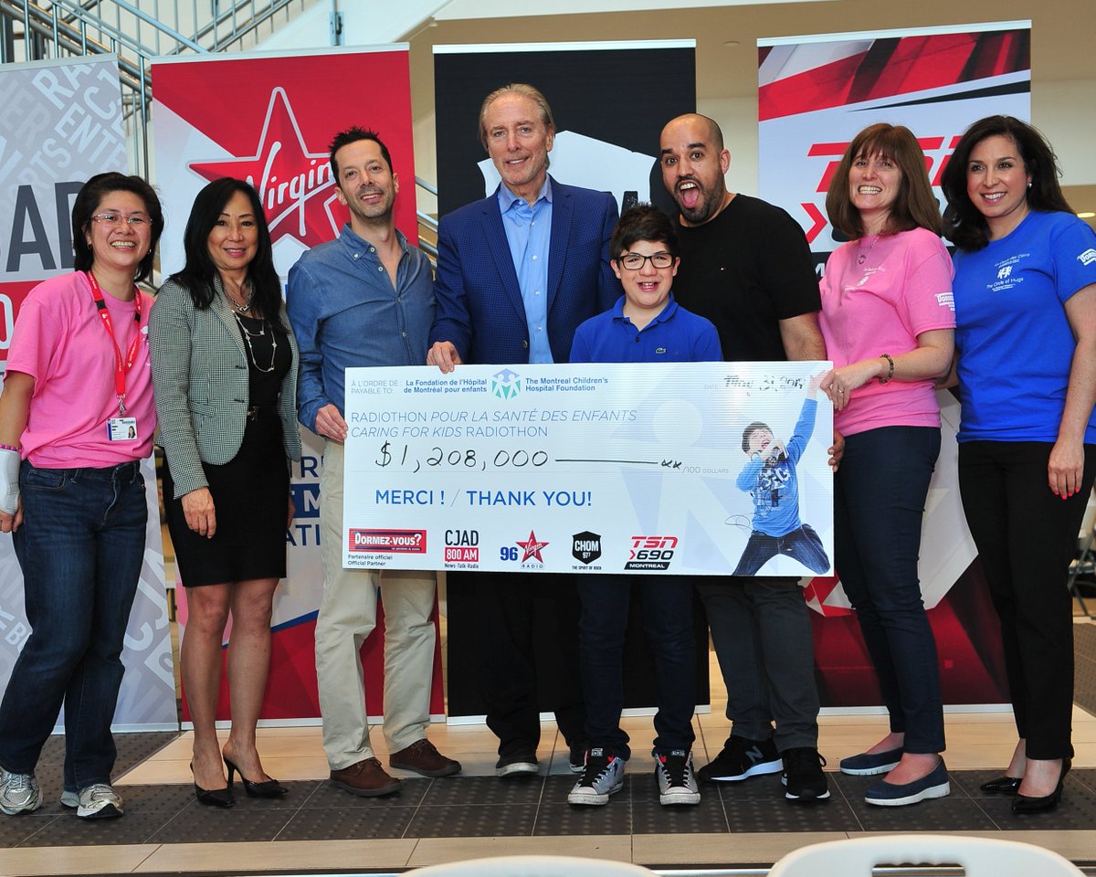 Nous avons amassé un montant de 1.2 M$!!! Merci #ChildrensRadiothon <a href="/CJAD800/">CJAD 800 Montreal</a> <a href="/VirginRadioMTL/">Virgin Radio Montreal</a> <a href="/CHOM977/">CHOM 97 7 Montreal</a> <a href="/TSN690/">TSN 690 Montreal</a> <a href="/DormezVous/">Dormez-Vous</a>