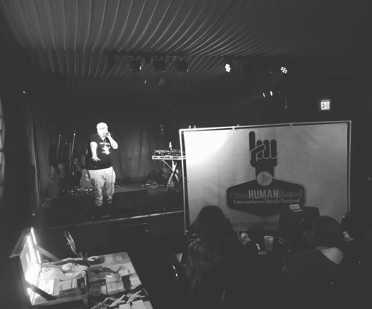 jderoover's tweet photo. @onemouthmusic kicking things off at the first #OneHumanBand #International #Music #Festival in #Pittsburgh. @brianfitzy215 @PHILLTERmusic https://t.co/7SDRM84dbE