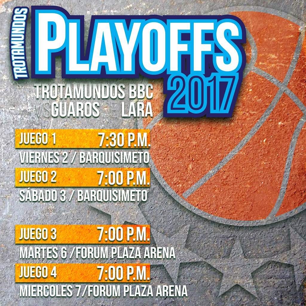 trotamundosbbc1's tweet photo. Así arrancará el #ExpresoAzul la postemporada 2017 de la #LPB 💥🔥🏀 #PasiónTrotamundera #VamosEquipo https://t.co/Ur5dVHGrt5