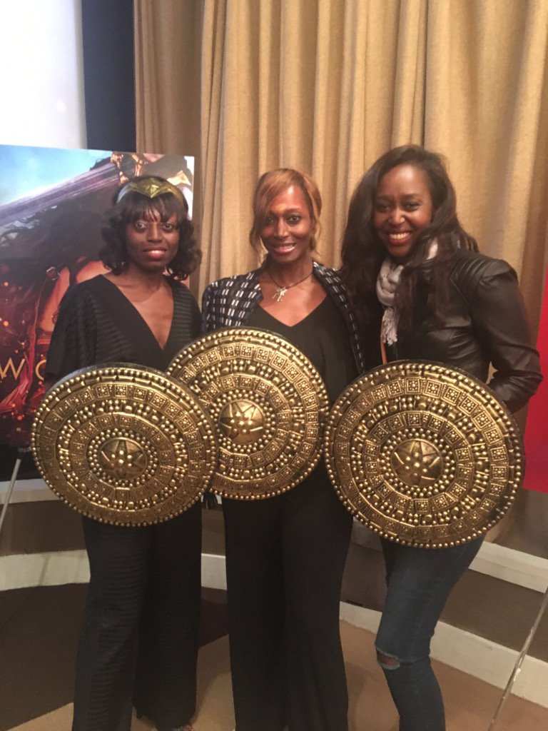 BisilaBokoko's tweet image. Thanks Dee for the power house at the premier of #WonderWoman #wienetwork  love to share with @Ilibagiza