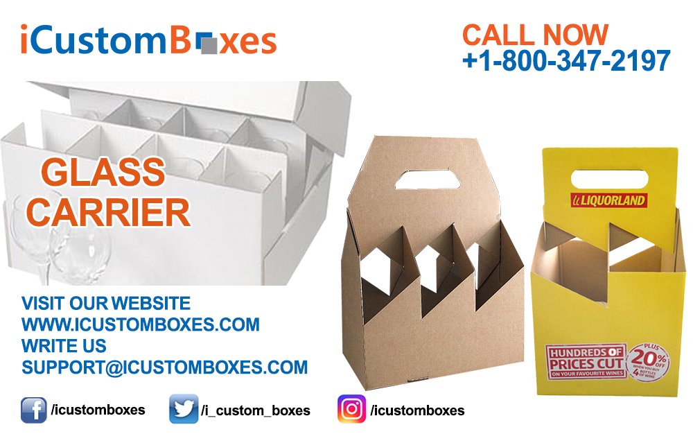 Custom Glass Carrier
iCustomboxes provide packaging and printing Services
#CustomGlassCarreier #Printing #Packaging #Custom #Glass #Carrier