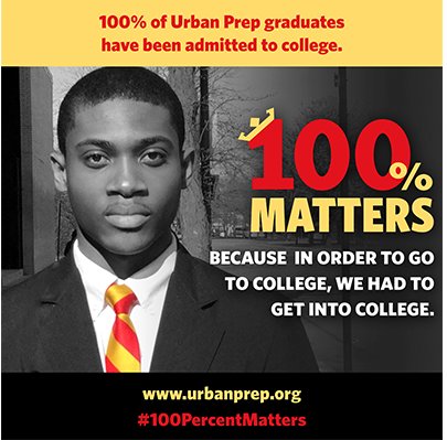CollegeMatchUS's tweet photo. 100% Matters: How #CollegeAdmissions Changes Lives https://t.co/WwBIhJWY3F 100% college acceptance for Urban Prep grads #100PercentMatters https://t.co/RrpnuunSdp