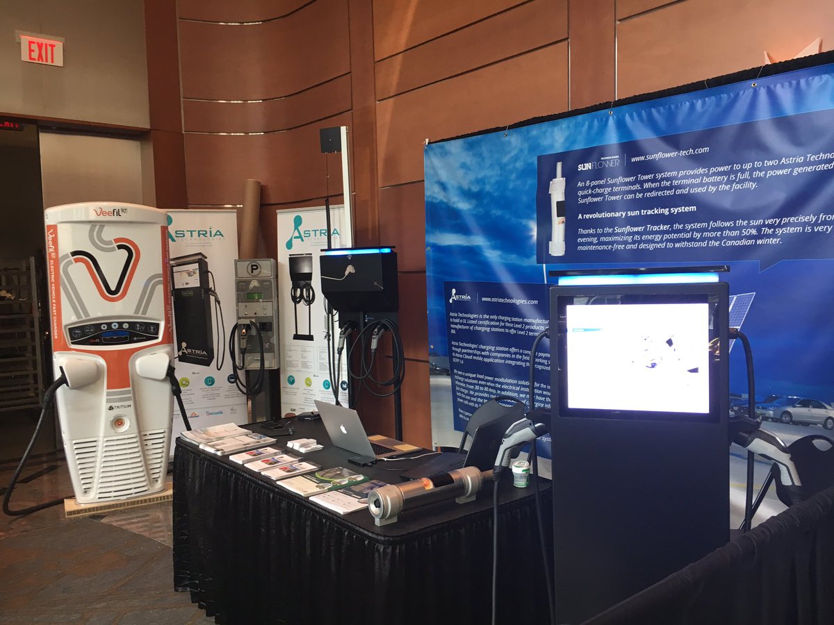Astriatech's tweet image. Astria Technologies a dévoilé sa borne rapide Tritium au EVVE2017 à Toronto ce matin