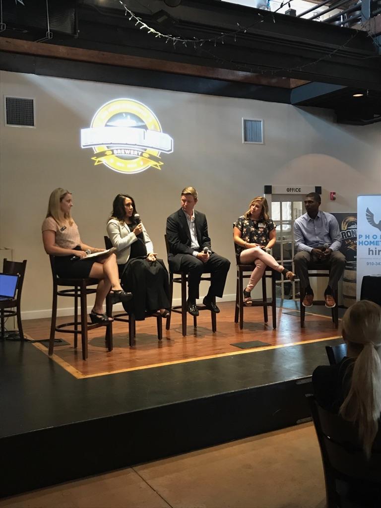 AprilBEngland's tweet photo. Honored to speak on the Successful Young Professionals panel with these amazing folks @PCYP &amp; @ILMchamber  Young Professionals Expo https://t.co/mbRtkqFGad