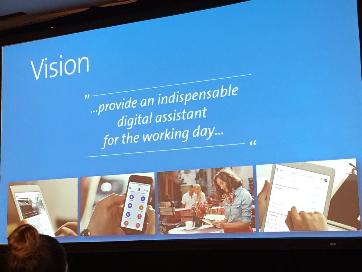 james_steptwo's tweet photo. Loving the vision of an "indispensable digital assistant" from @ThomasMaeder #digitalworkplace #intranets2017 https://t.co/4M3sOuWaiW