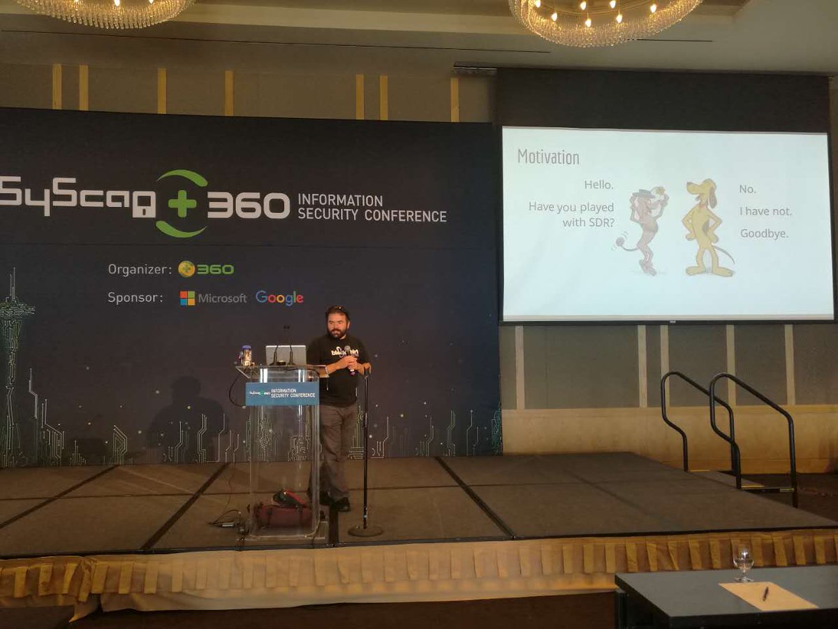 SyScan360's tweet image. Joe FitzPatrick @securelyfitz  introduces Nation-State Capabilities, Lone Wolf Budget now in #SyScan360