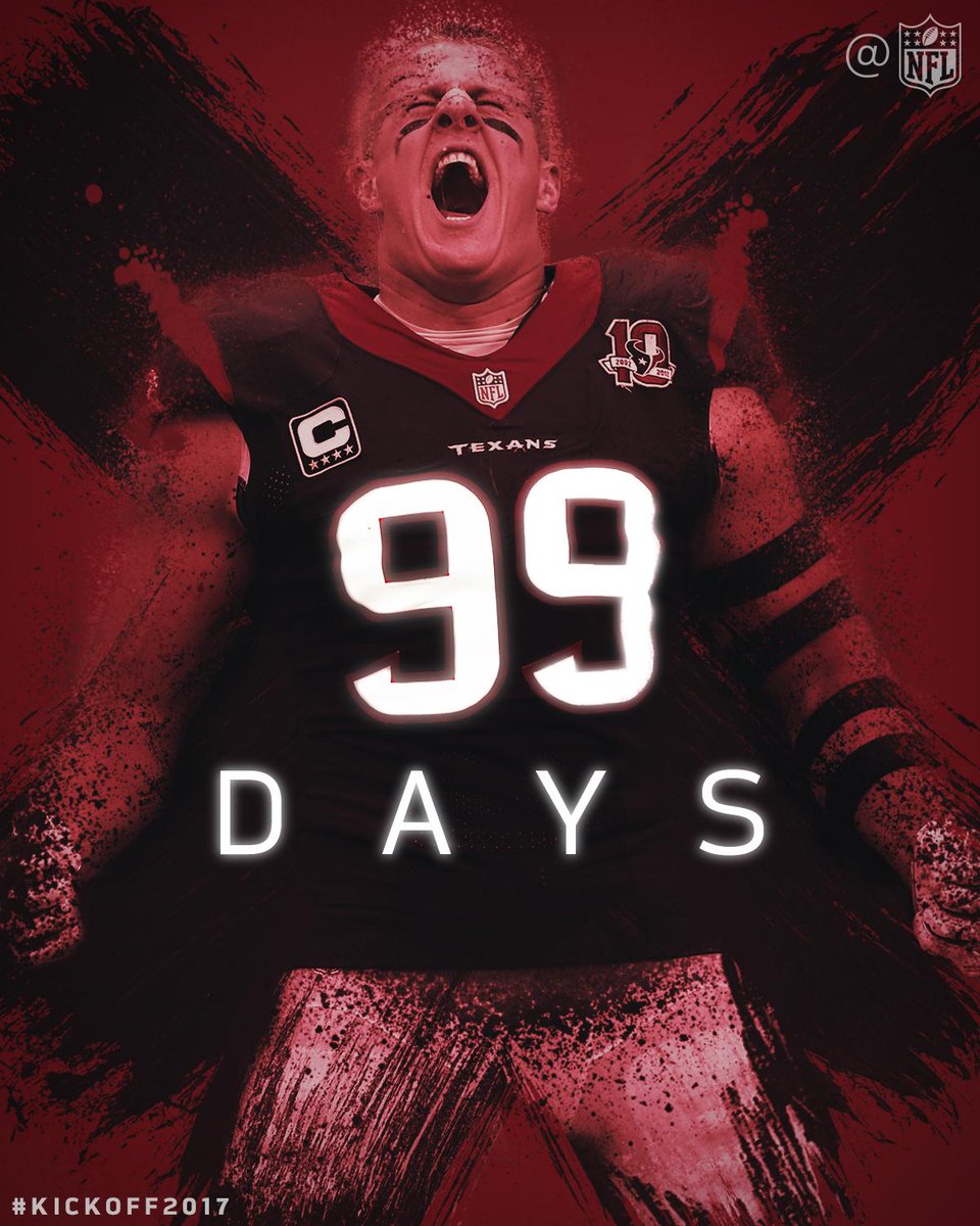 NFL's tweet photo. 99 DAYS until FOOTBALL!

#Kickoff2017 https://t.co/ggYbzmeh1C