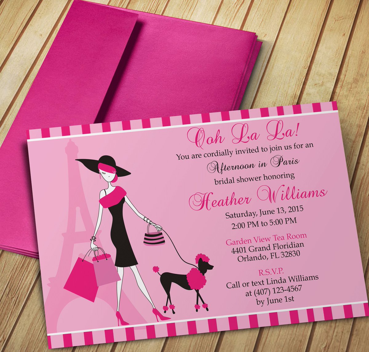 DigiDownloads's tweet photo. Ooh La La! #Paris theme #bridalshower #diyinvitation editable in #MicrosoftWord. https://t.co/xgIX4QjRrV #weddingwednesday #diybride https://t.co/uRdcbjYjtr