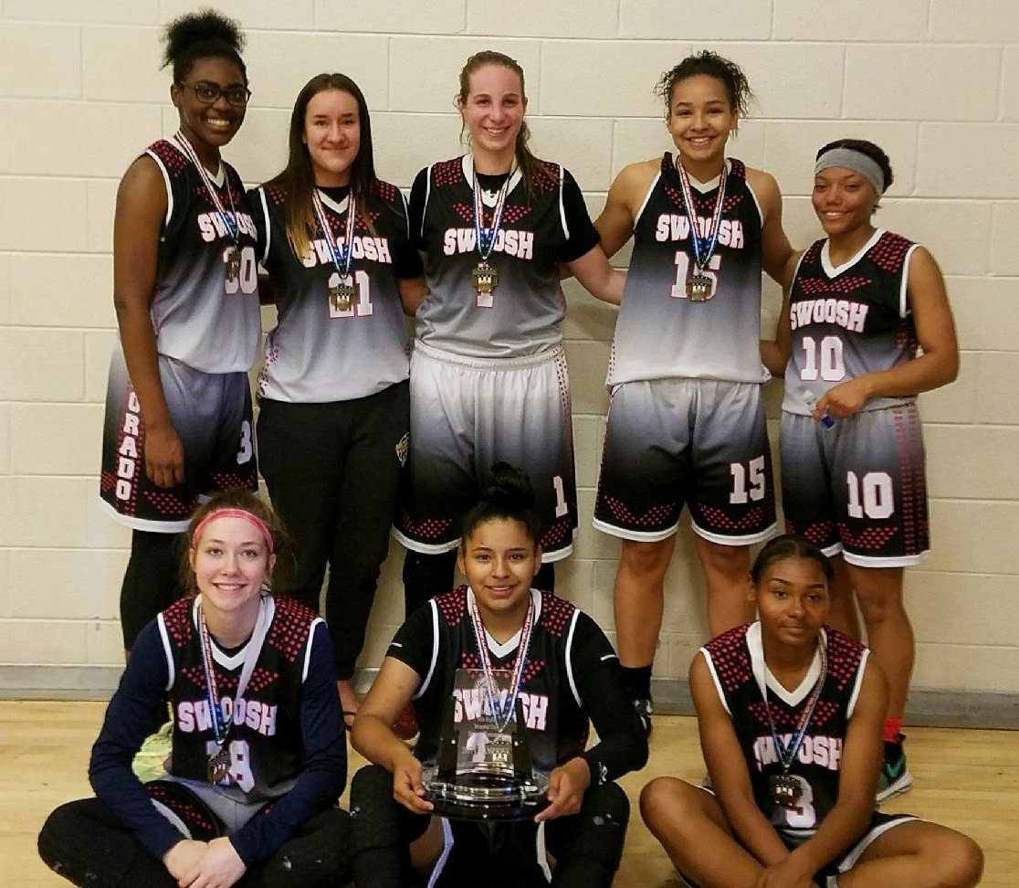 revupallstars's tweet photo. @CO_LadySwoosh (Premier) tops #NMDream Varsity 51-50 for 1st place at AAU Mile High Invitational Memorial Day Showcase in Denver, CO. https://t.co/ouMSXaaU0s