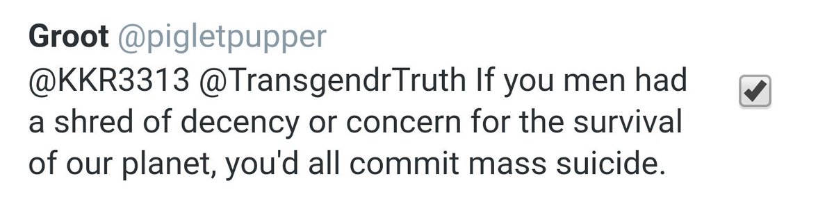 Ceeckoful's tweet photo. Dont ever let terfs claim they dont hate us and men, also the delusions are beyond human reasoning. @shoe0nhead @TherynMeyer @Oneiorosgrip https://t.co/1iK0g0TFRP