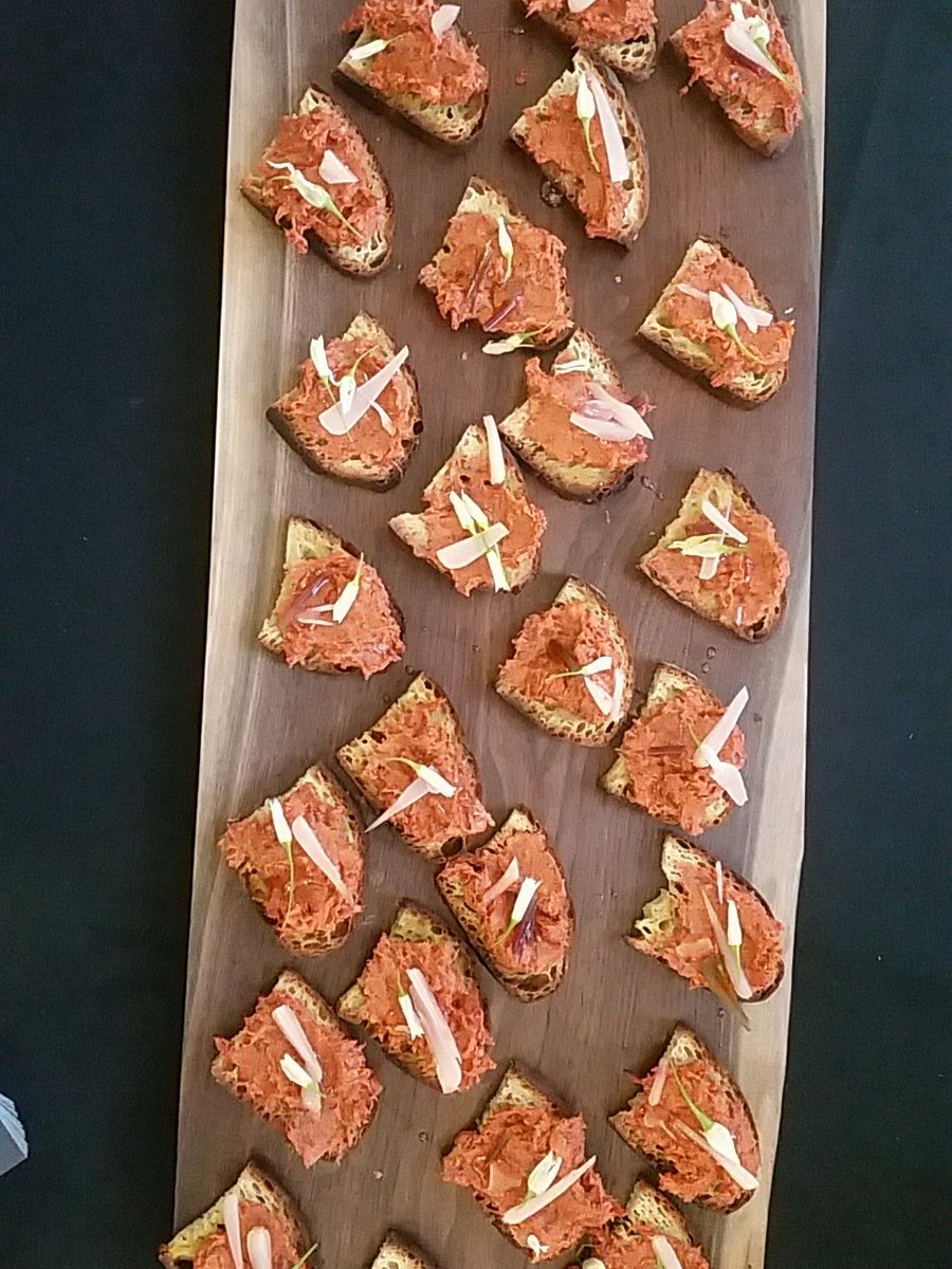 EdibleLI's tweet photo. Pair this nduja with pickled ramps + caramelized honey from @cherrypointnyc  with @BorgheseWine Cab Franc or Rosé. #BrooklynUncorked https://t.co/NAZNejaiLN