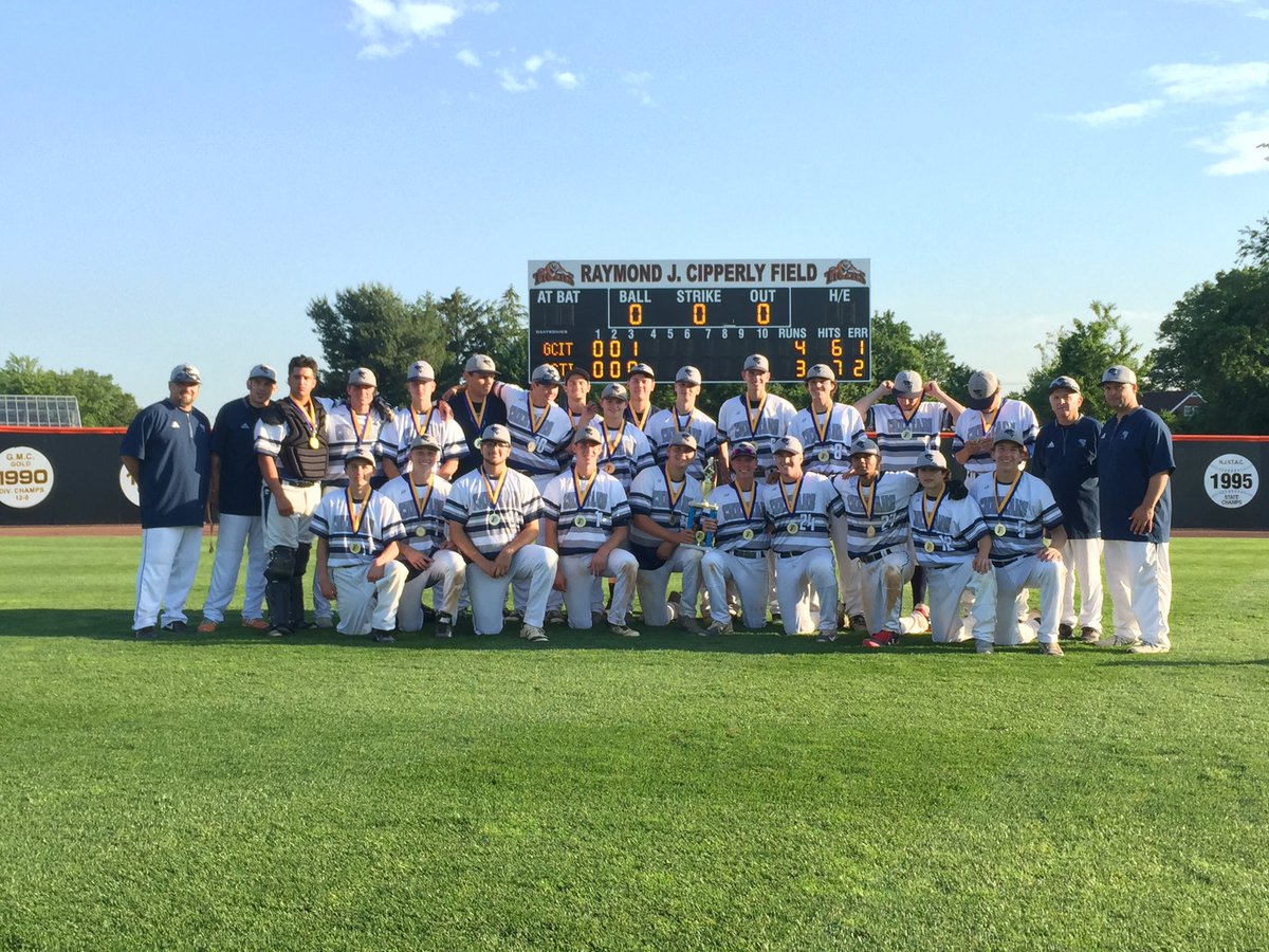 For the first time in 4 years, the GCIT Baseball Team has won the 2017 NJTAC State Championship. #SCB