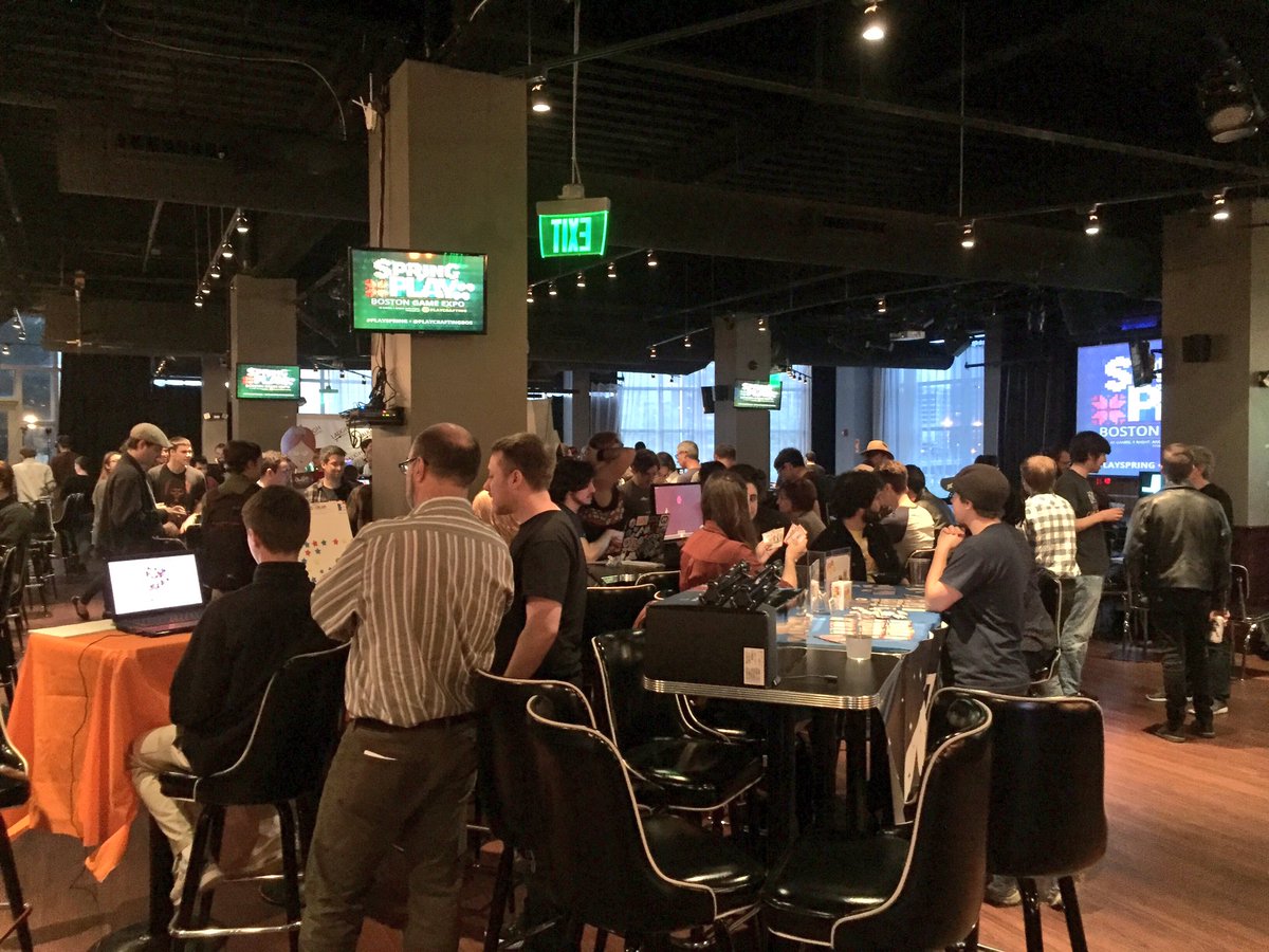 PlaycraftingBOS's tweet image. Great turnout at tonight's #PlaySpring Expo @LaughBoston!
