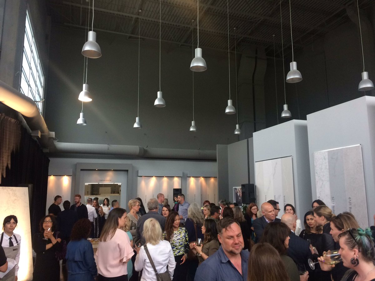 Amazing <a href="/CaesarstoneCA/">Caesarstone Canada</a> event to launch their new 2017 colours. Our fave is definitely Rugged Concrete!