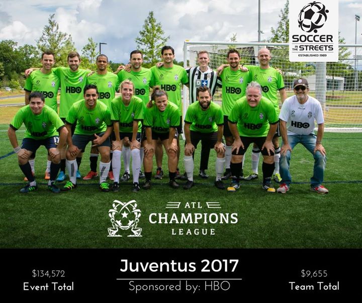 soccerstreets's tweet photo. Special thanks to @HBO for sponsoring Juventus at the #ATLCL2017 and helping them raise $9655 for the kids! https://t.co/t0ttUIyPsg