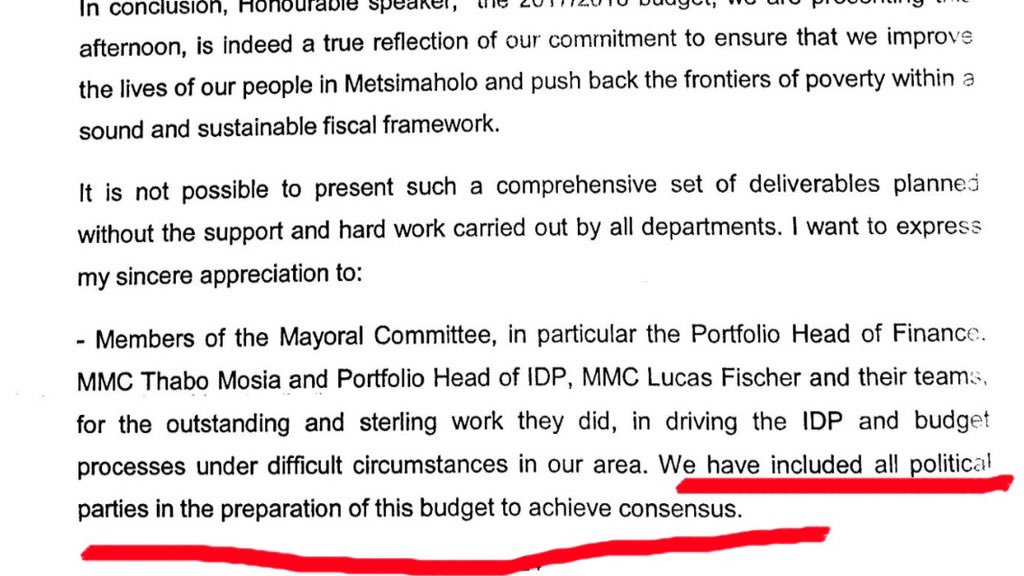 MrMothibeli's tweet photo. @GardeeGodrich true lies of a Reject Budget Speech in Metsimaholo https://t.co/2iUarXHMTN