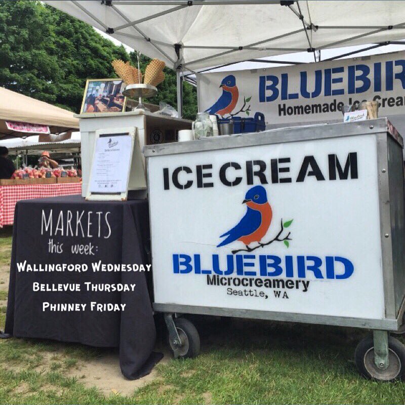 Bluebird Ice Cream We Re At Markets All Week Wallingford Weds Bellevue Thurs Grand Opening At Phinney Farmers Market This Friday T Co Ncko4vgvsh Twitter