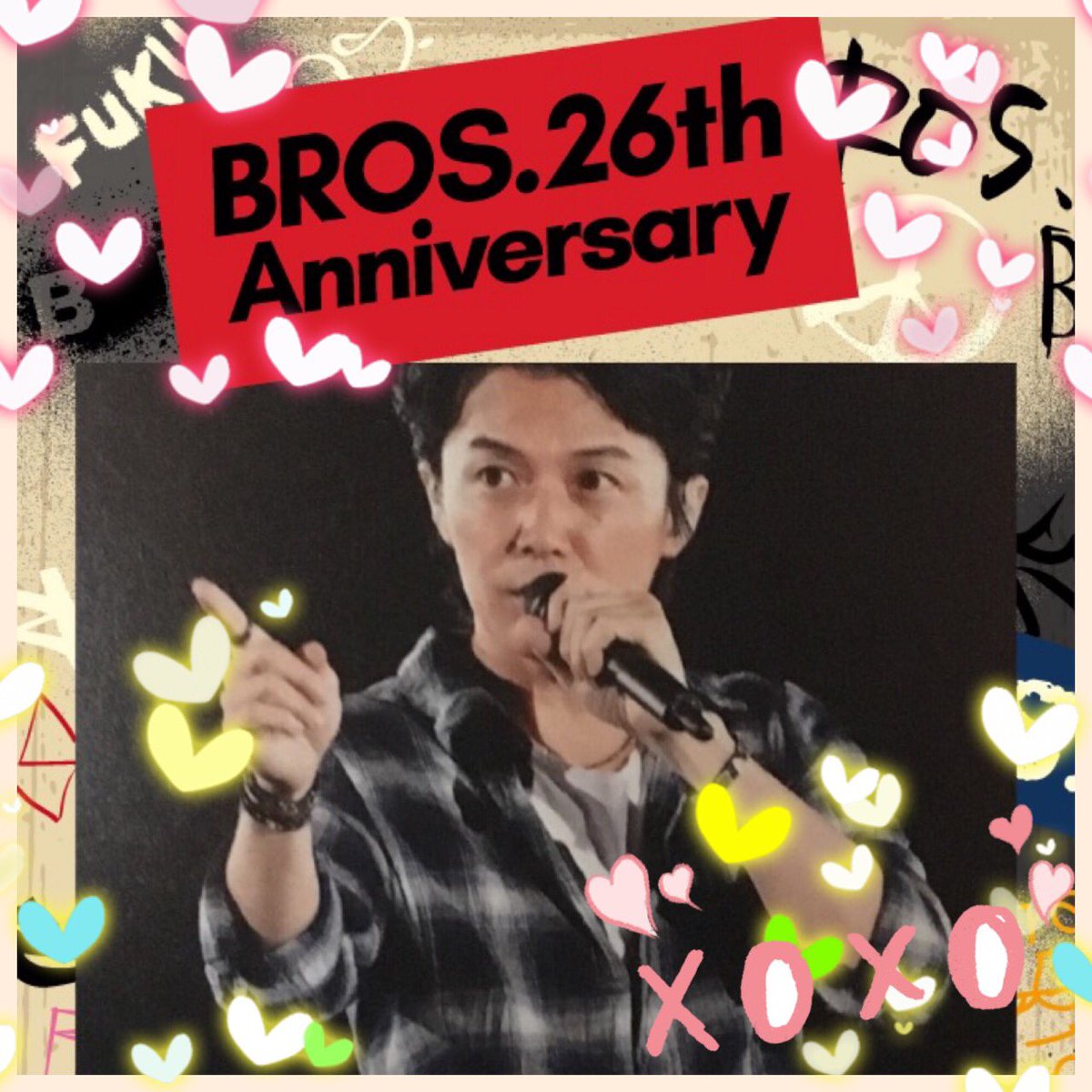 michiarashi's tweet photo. 💖ましゃ💖BROS発足26周年おめでとうございます㊗️
19期生♡
#BROSの日 #BROS1991#福山雅治#ましゃ https://t.co/LQYz6YOCru