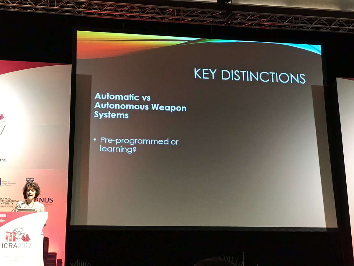NickBoesl's tweet image. K. Vignard from @UN at #ICRA2017 &apos;we need a much deeper discussion mapping the areas of concern&apos; #roboticgovernance @ieeeras @IEEEorg