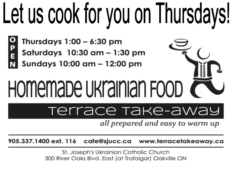 TerraceTakeAway's tweet photo. Glorious Thursday - hope to see you tomorrow! #Ukrainian #Homemade #Food #Varenyky #Perohy #Borshch #Oakville https://t.co/t3lZbdSKzH