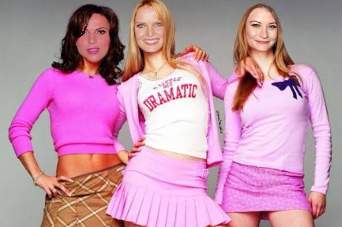 evilmader's tweet photo. @bexmader @LanaParrilla @emiliederavin What about Mean Girls of Storybrooke? 😈💚❤️ This squad is definitely the best! Oops 🤘🏻💛 https://t.co/lPSc23c4my