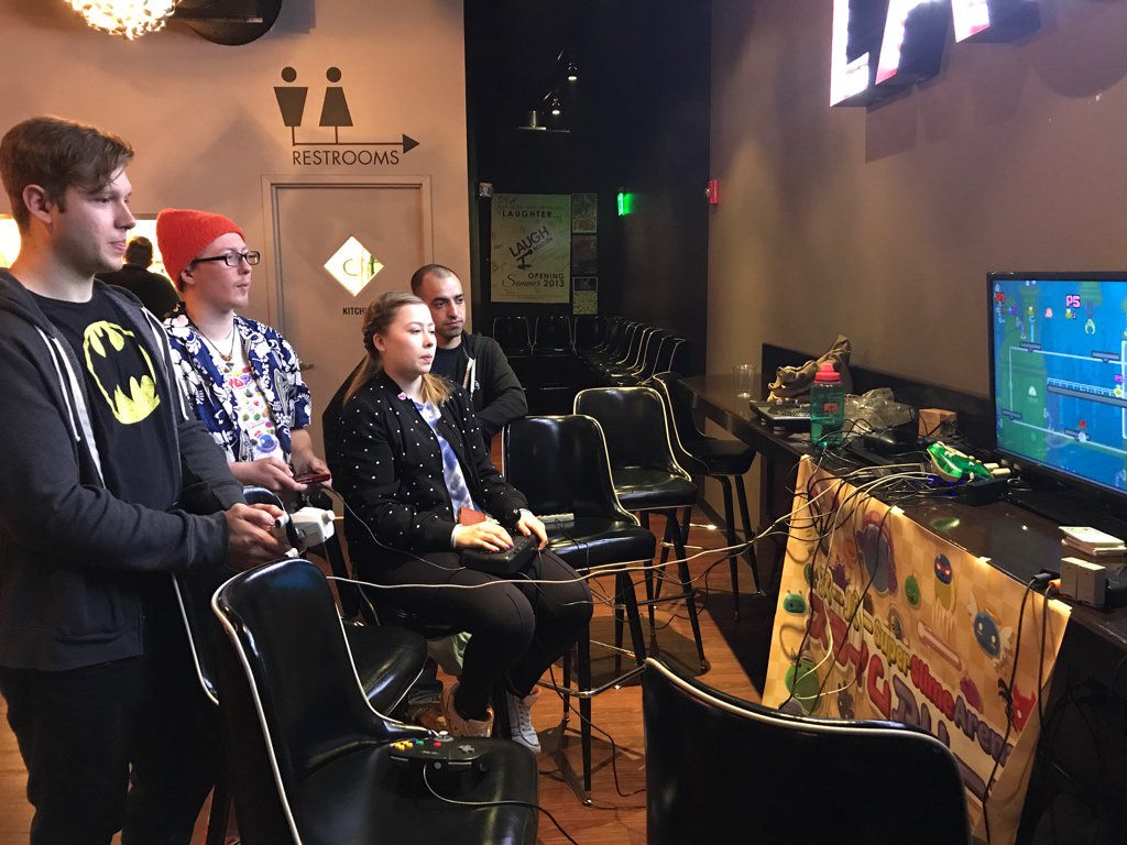 ScottKirsner's tweet photo. Checking out some indie games at #playspring / @playcraftingbos https://t.co/l0Robl8V7N