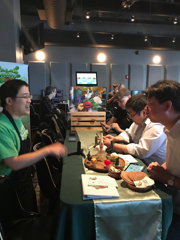 ScottKirsner's tweet photo. Checking out some indie games at #playspring / @playcraftingbos https://t.co/l0Robl8V7N