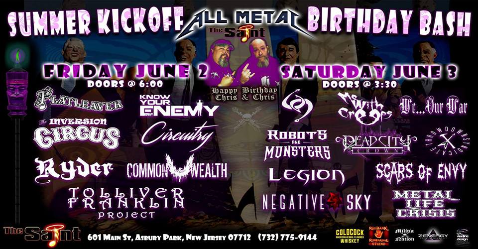 This Fri. we make a stop at <a href="/the_saint_nj/">The Saint</a> 4 summer kickoff &amp; b.d bash!! Last stop in Asbury Park,NJ 4 a while! Join us! C.W. Stage time:10pm