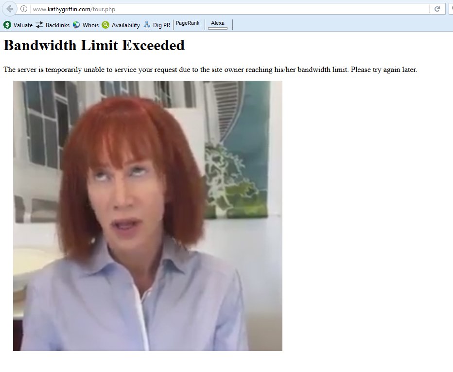 KJOKNH's tweet photo. @kathygriffin something to roll your eyes at. #CrashedServer #KathysSchedule #ServerBanckrupt #MovedToFLister #DownANotch #YouAreFired https://t.co/h5E16QI03J