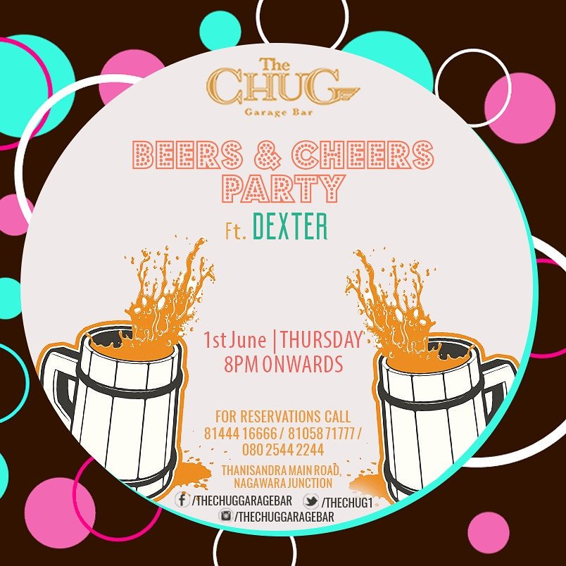 Thechug1's tweet photo. Beers n Cheers party!

8PM Onwards || FREE ENTRY!!

Call:8144416666 / 8105871777 / 08025442244

#Chugin #thechuggaragebar #Manyatatechpark https://t.co/stXcBQyUWo