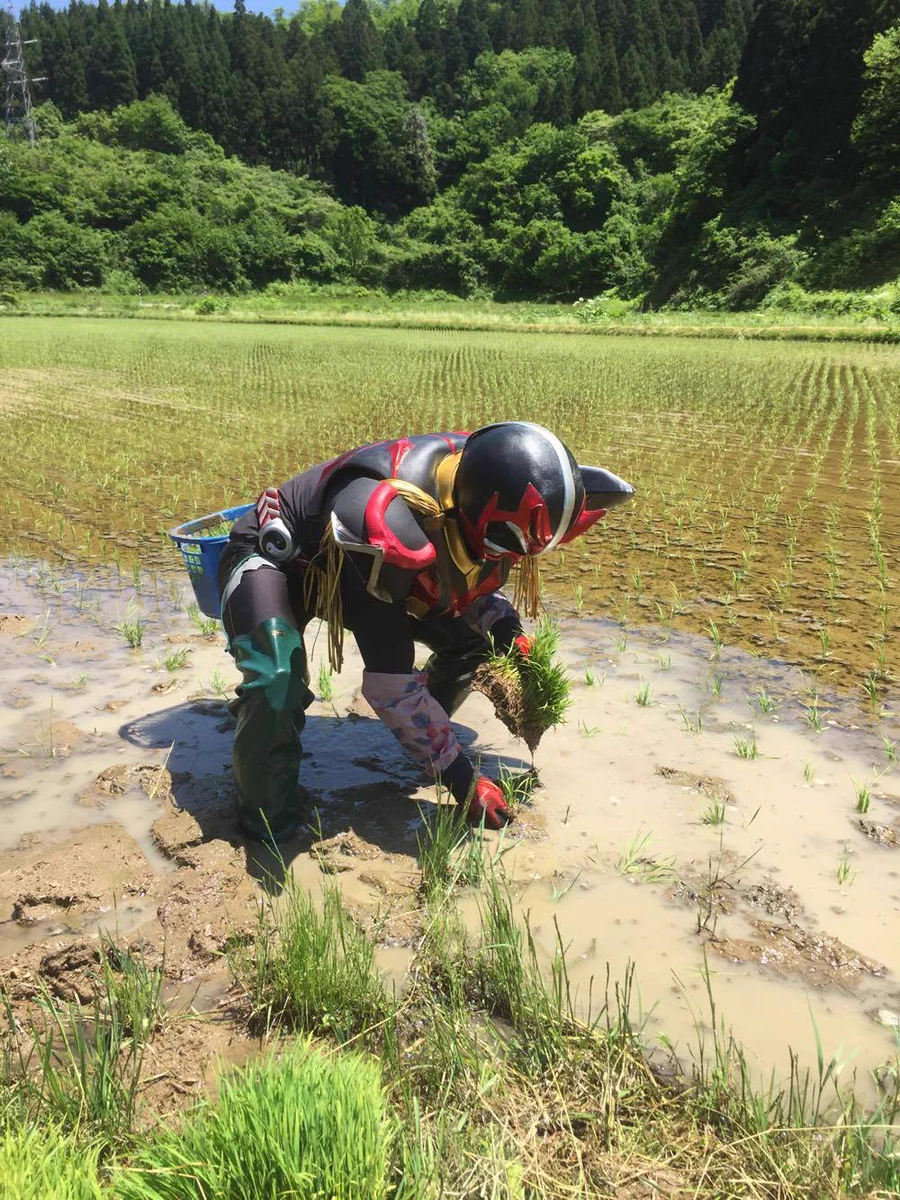山寺宏一に対抗するヒーロー現るwww「彼氏とデートなう」ではなく「彼氏と田植えなう」www