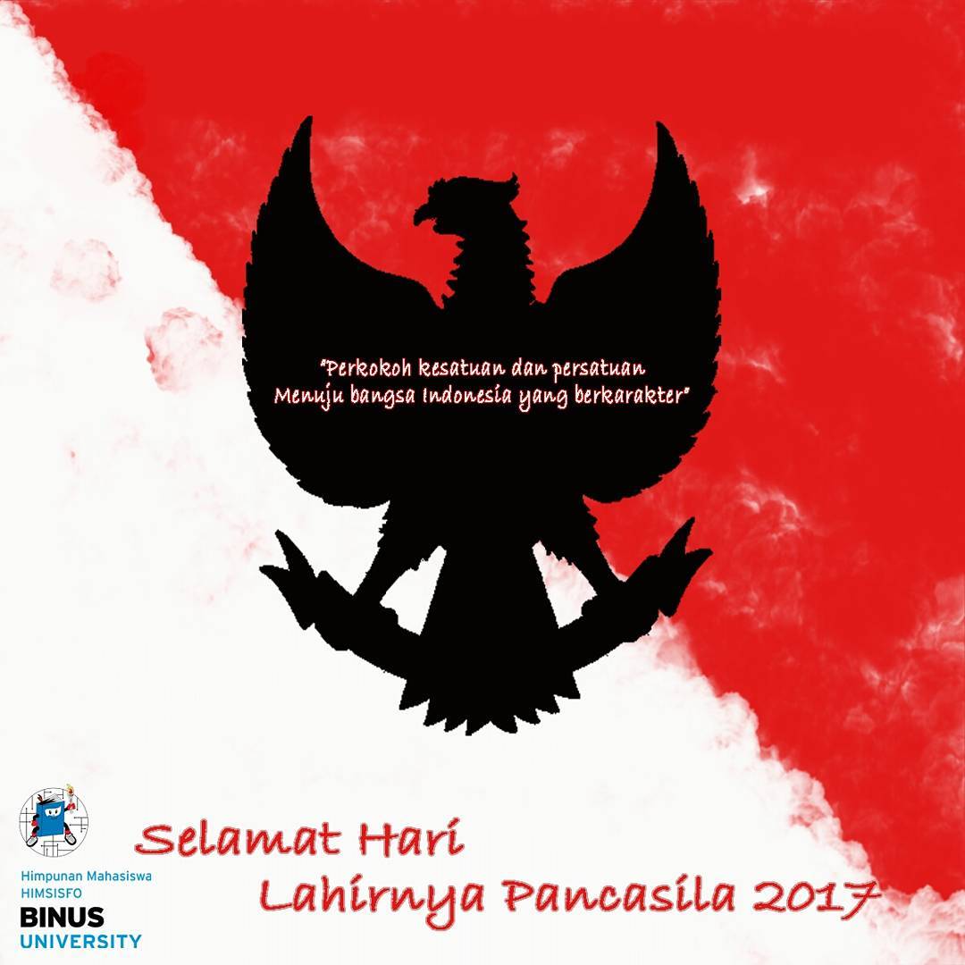 Selamat Hari Lahir Pancasila 2017! #HariLahirPancasila #HIMSISFO #HimsisfoBinus